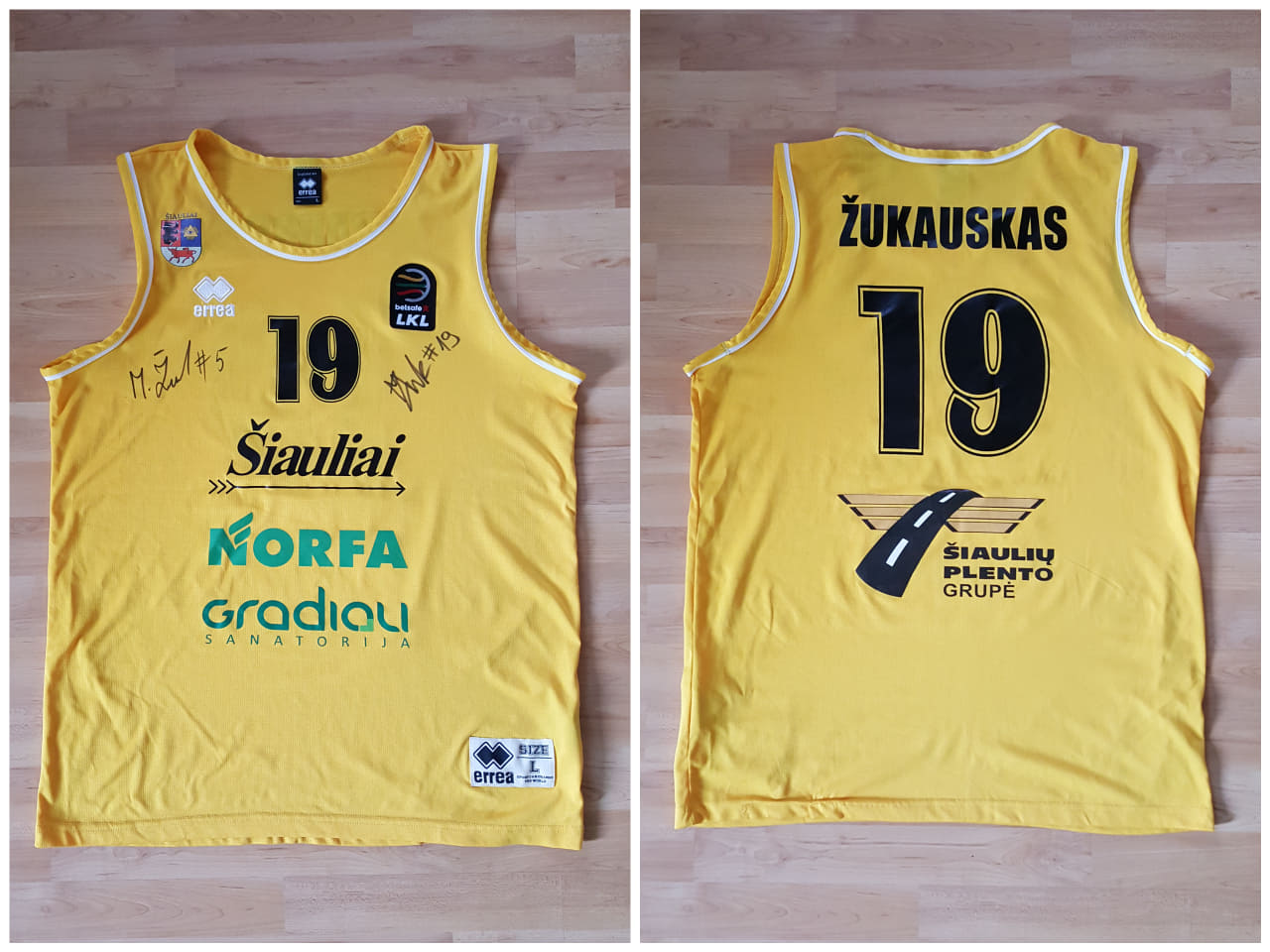 BC Šiauliai. Marškinėliai - Mantvydas Žukauskas (2017-18, LKL)